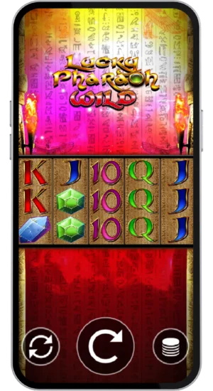 Spin-Button im Spiel Lucky Pharaoh